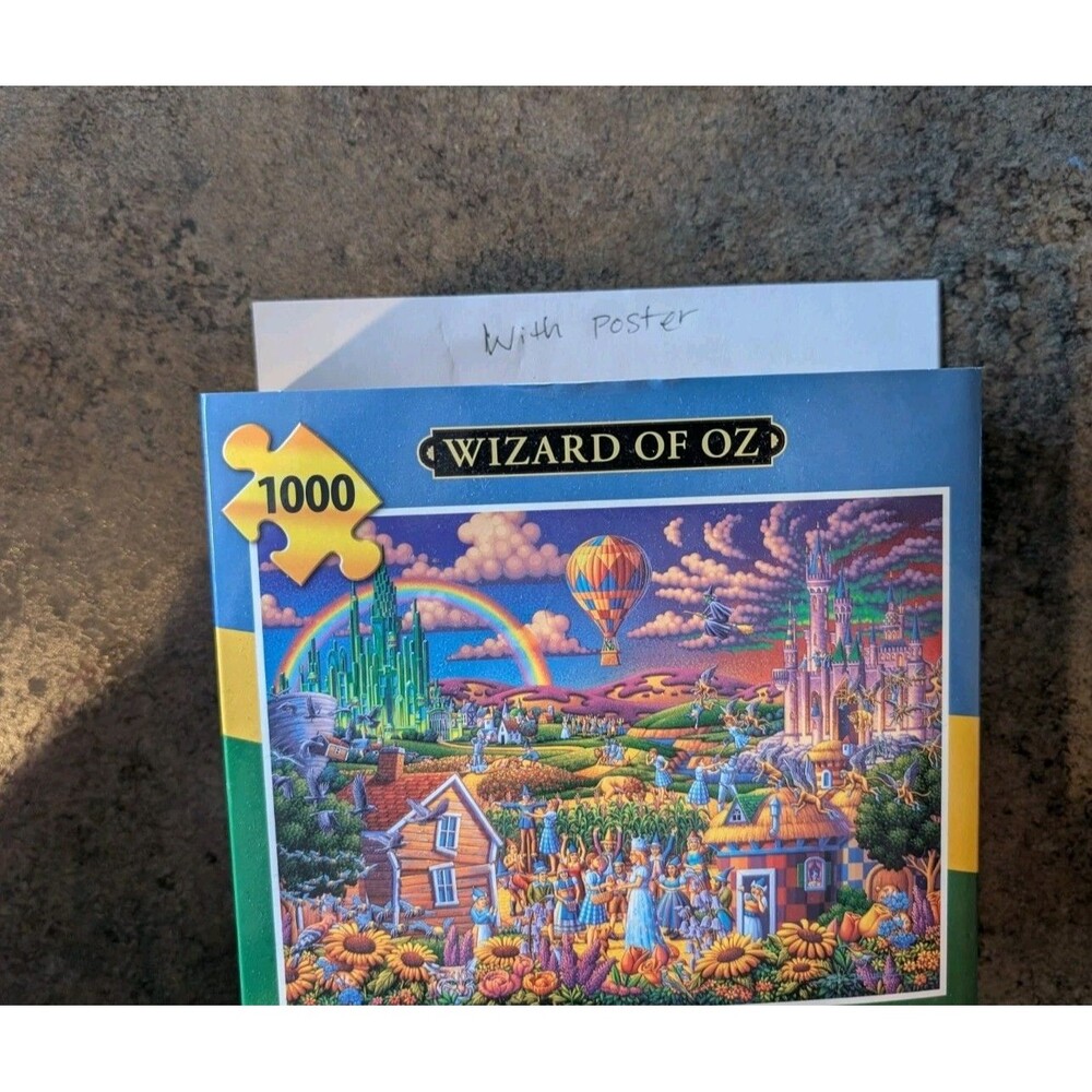 COMPLETE Wizard Of Oz Dowdle 1000 Piece Jigsaw Puzzle Made In USA